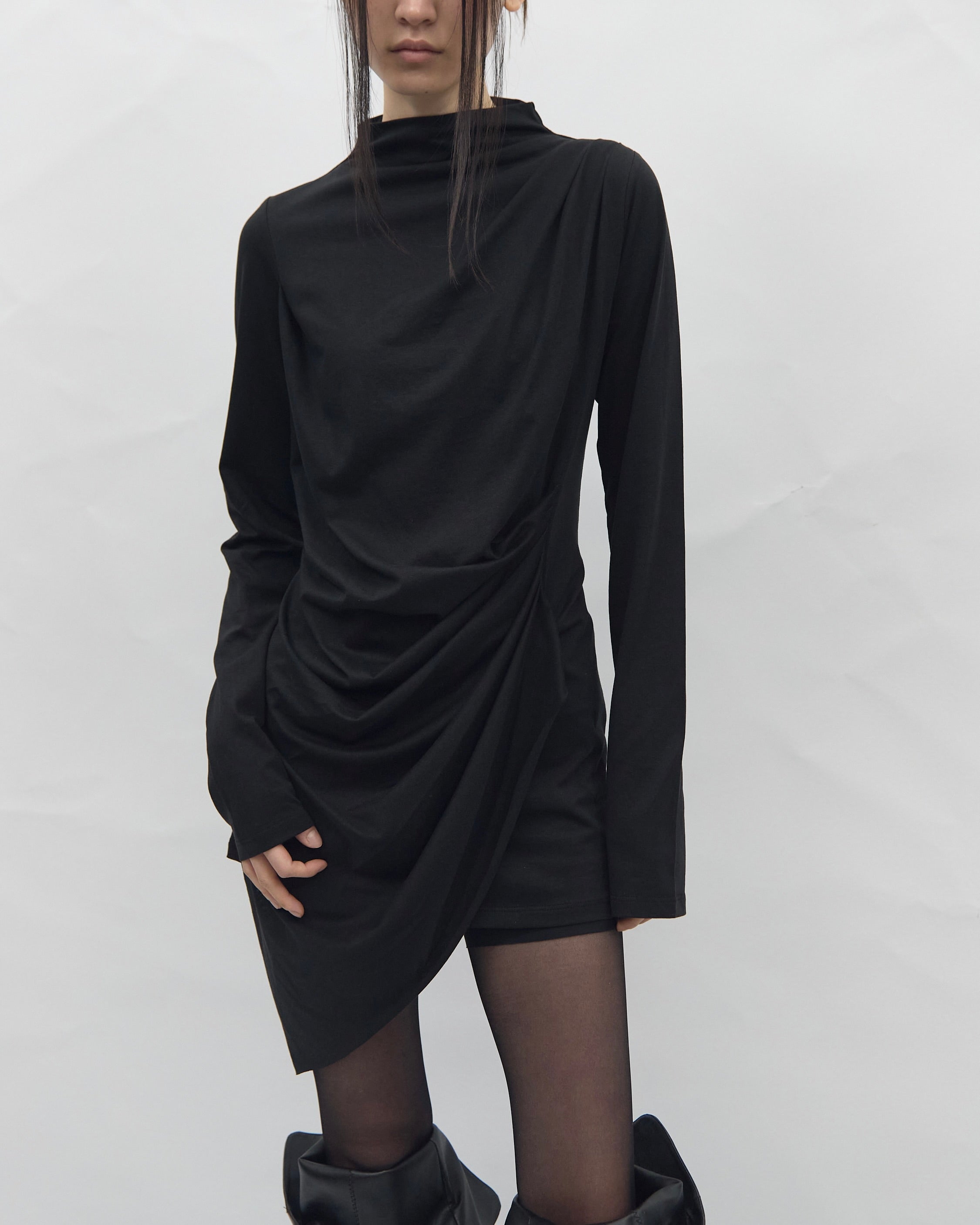 【BLR BLUER】Soft Draping Long Sleeve