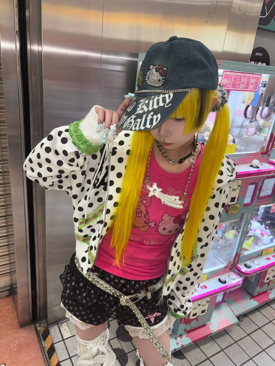 【Never mind the XU】star print skirt pants (3color)