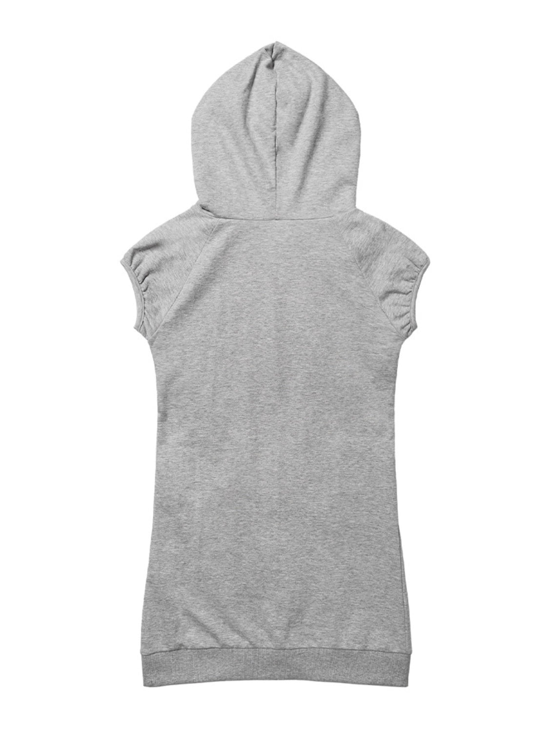 【FANCY CLUB】HOTFIX PUFF SLEEVE HOOD ONE-PIECE