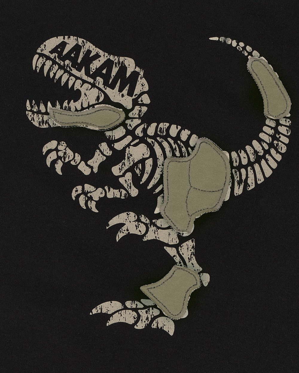 【AAKAM】Dino Patch Half Top
