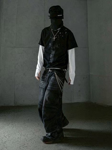 【roaringrad】CARPENTER BERMUDA DENIM PANTS
