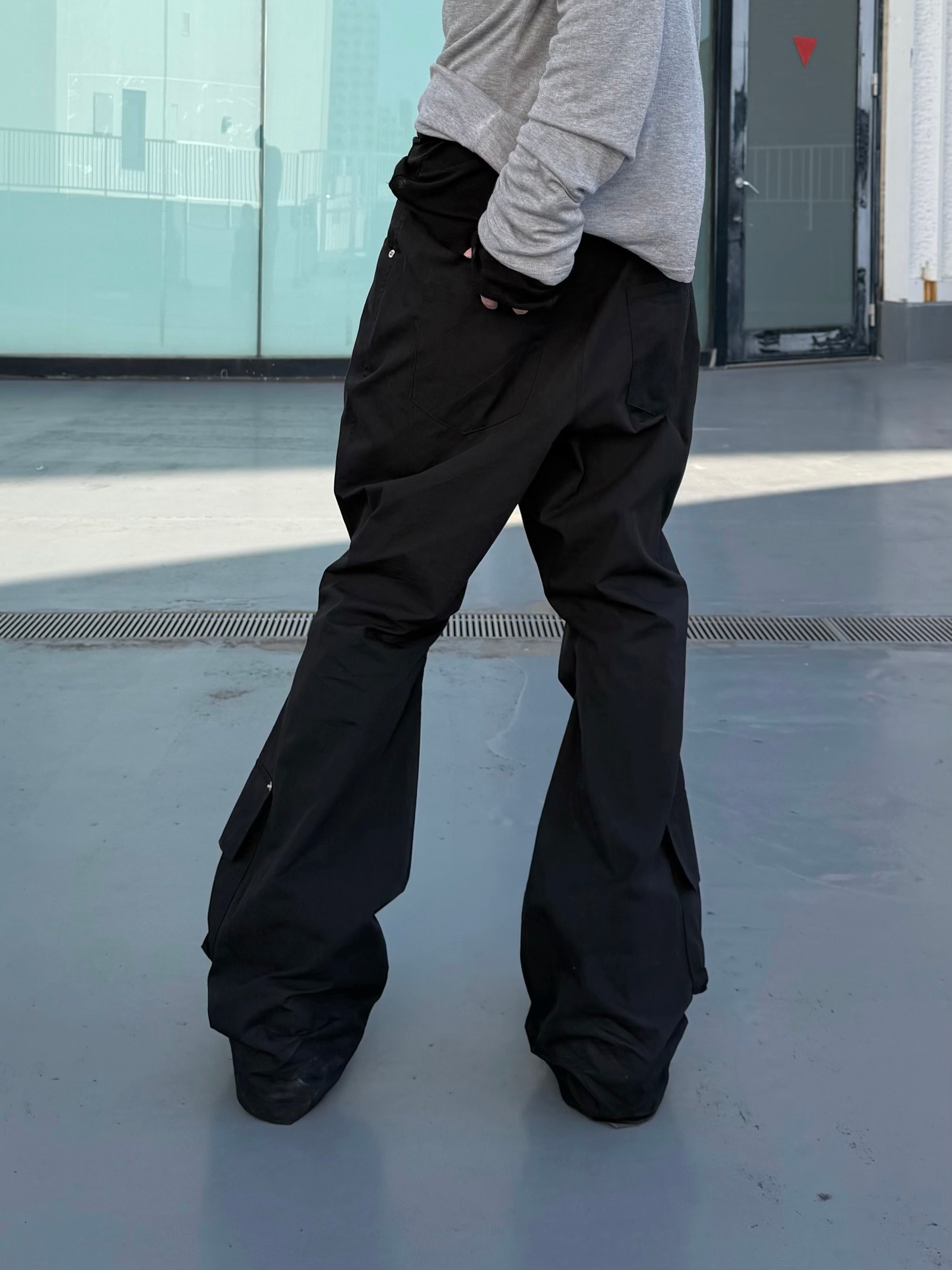 大阪店WEB限定受注制【Chikashitsu +】bootcut utility cargo pants