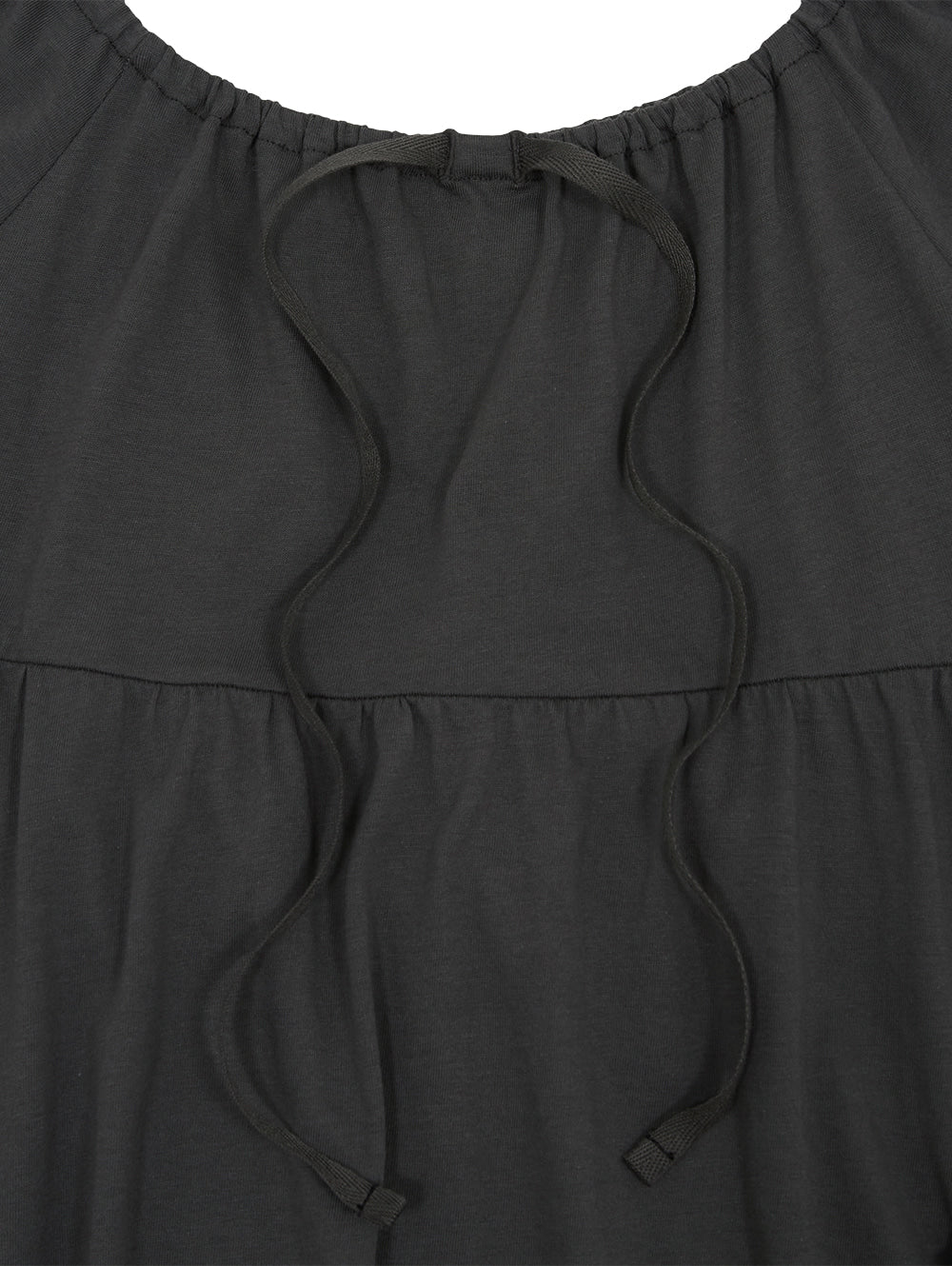 【TUOMIO】SHIRRED POCKET TOP