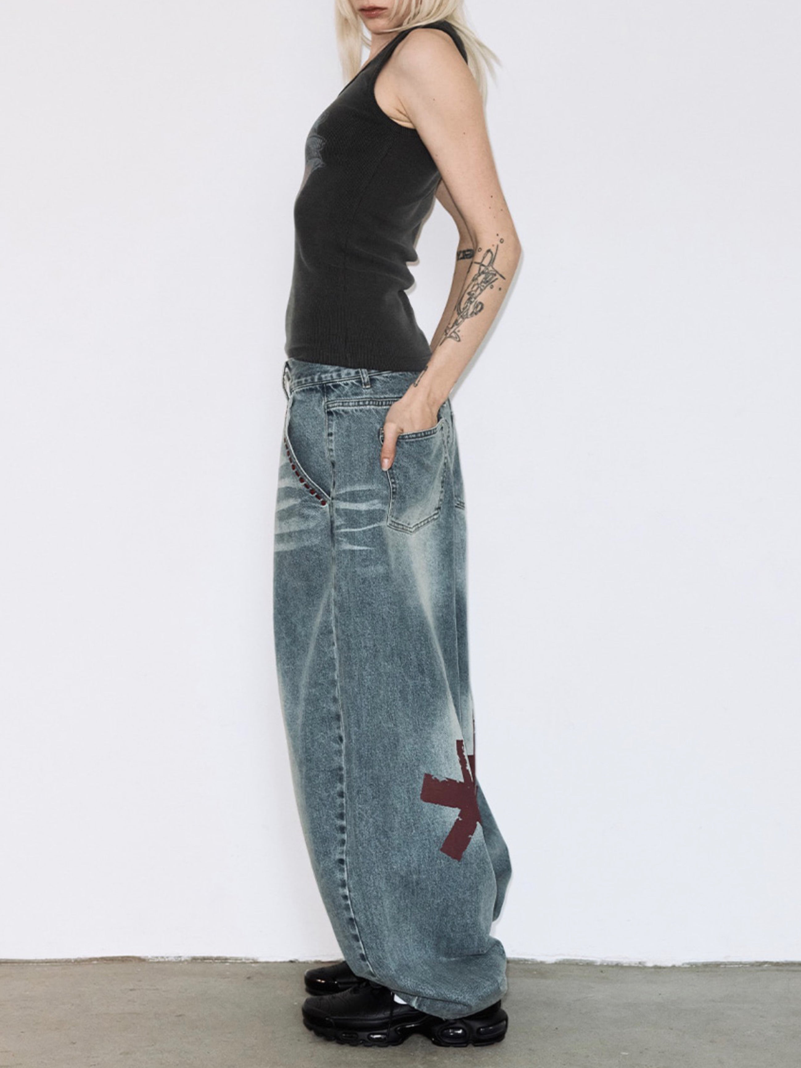 【FANCY CLUB】BAYWATCH DENIM PANTS