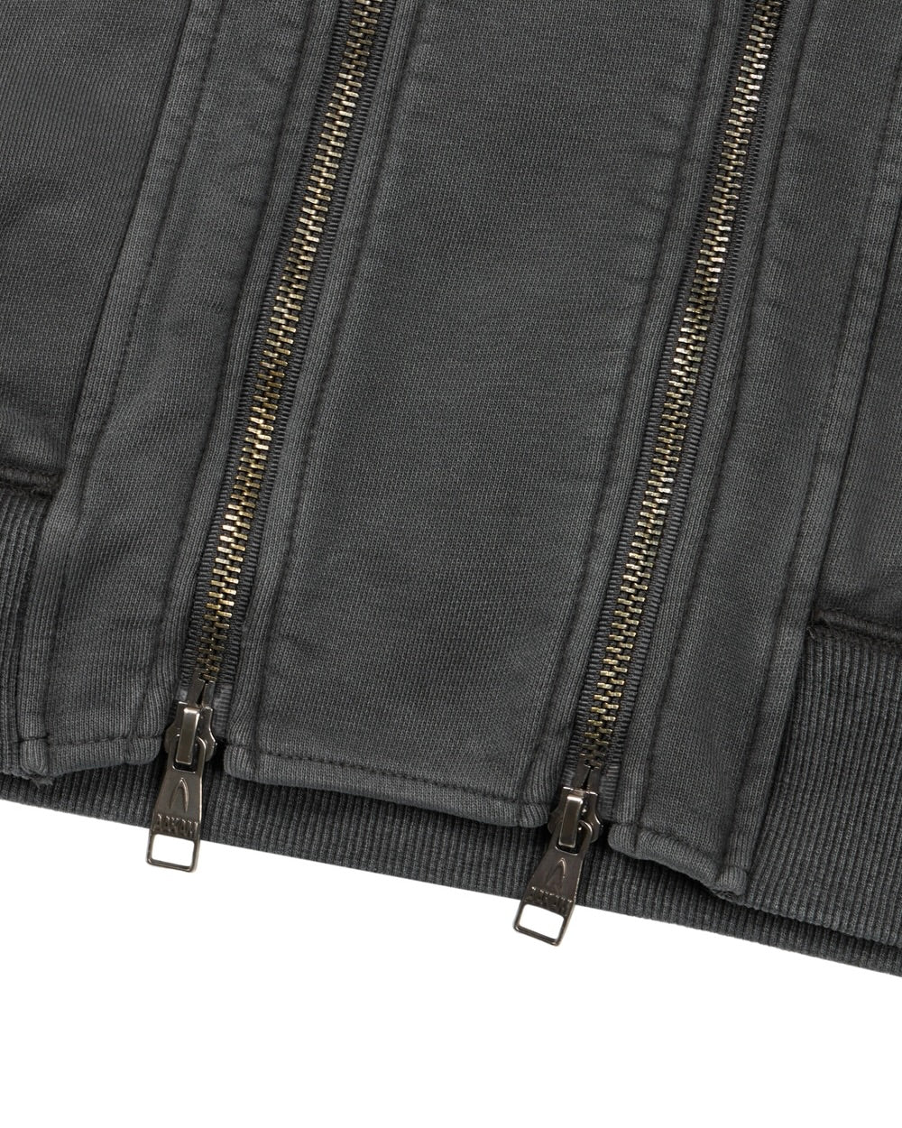 【AAKAM】Double Zippered Zip-Up Hoodie
