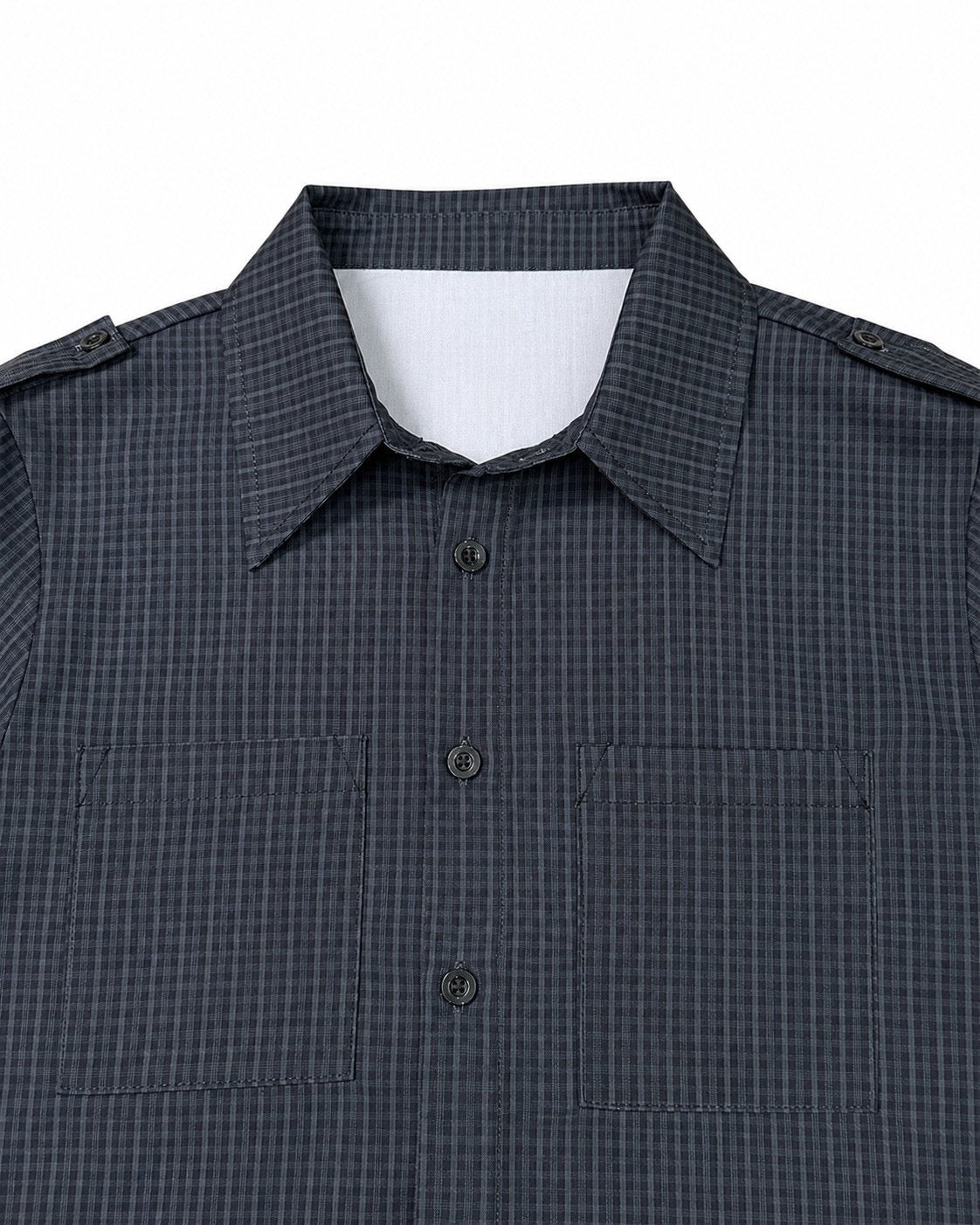 受注制【nmtc+】Roll-Up Check Shirt
