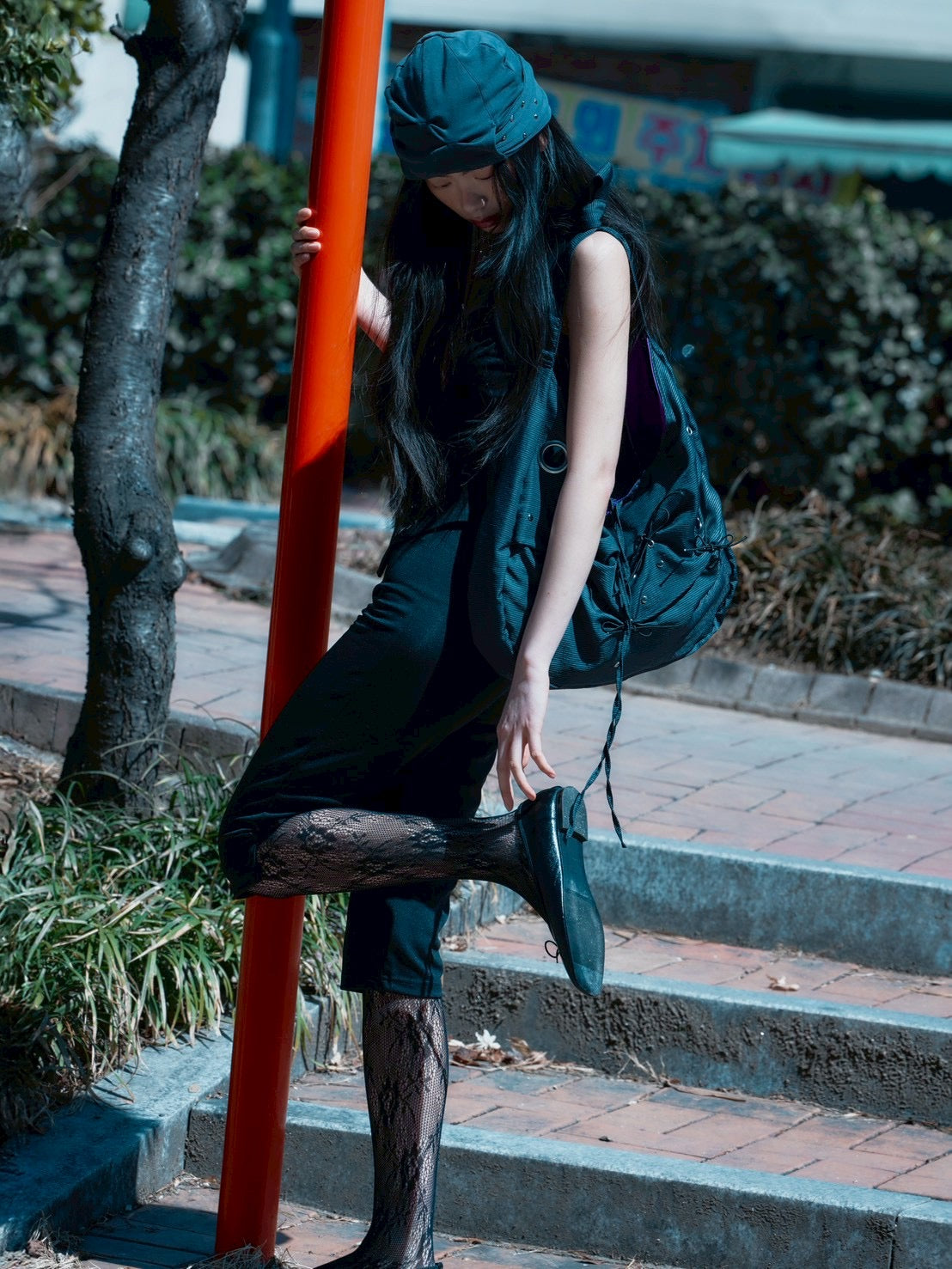 【YEOMIM x Miseki seoul】stud shirring band beanie