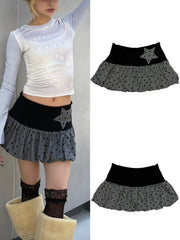 【Never mind the XU】star dot balloon skirt