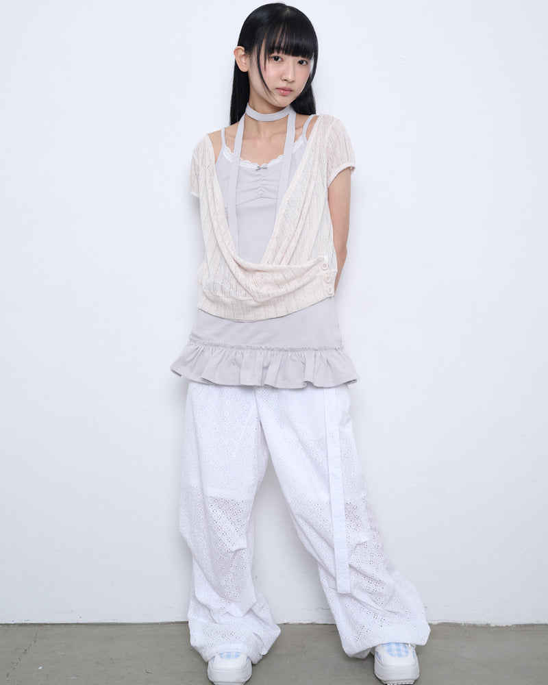 【TUOMIO】LIGHT LAYERED BOLERO