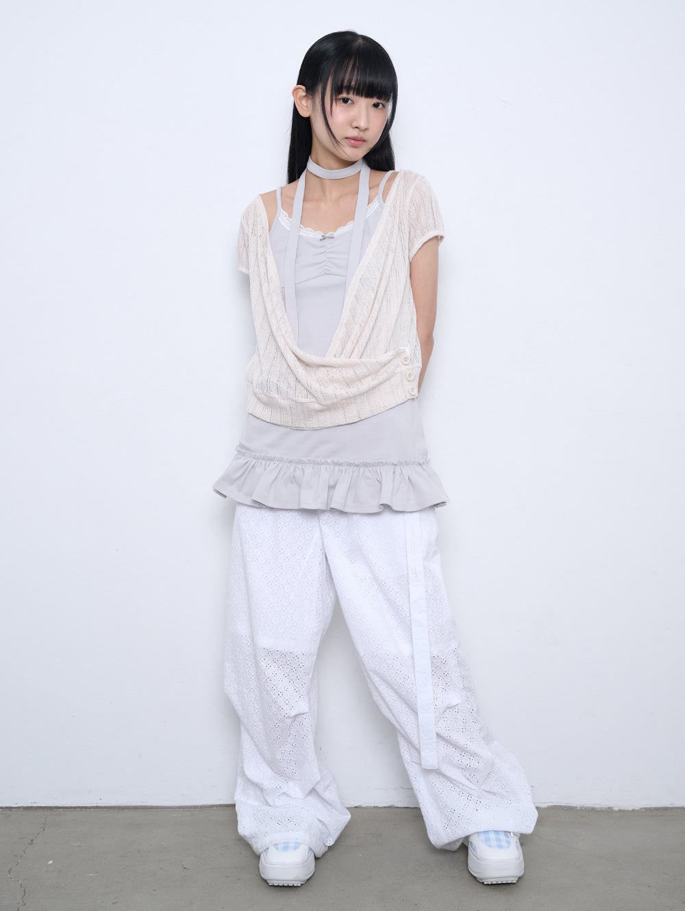 【TUOMIO】LIGHT LAYERED BOLERO