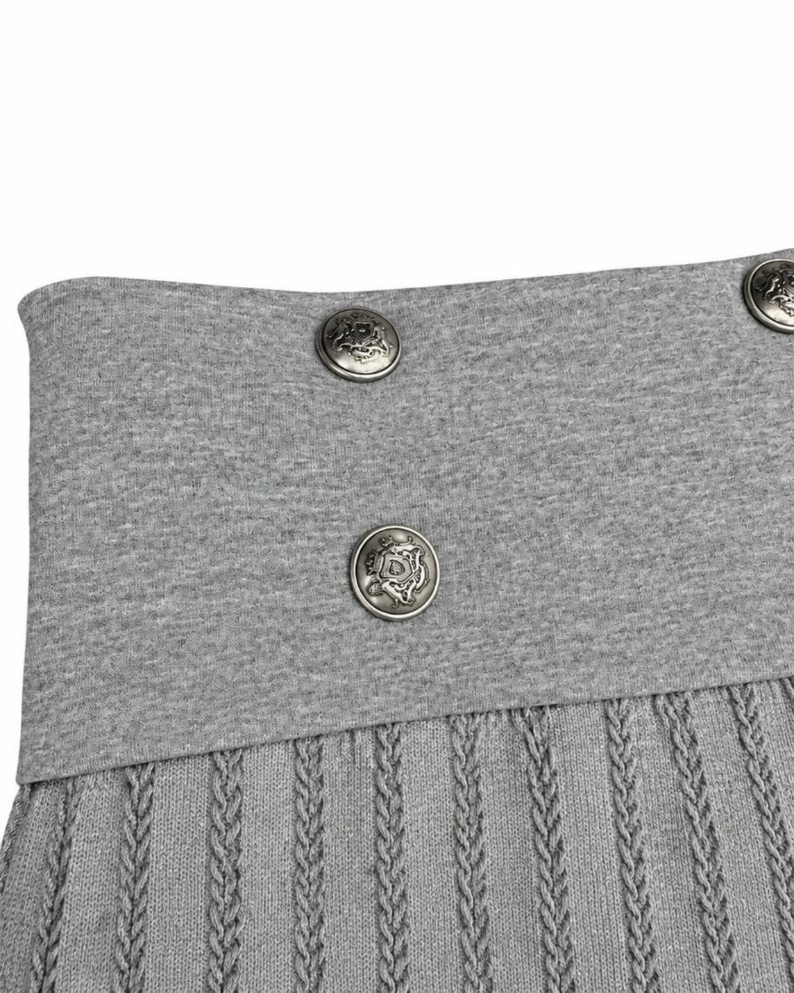 受注制【nmtc+】Double Button Knit Micro Shorts (2color)