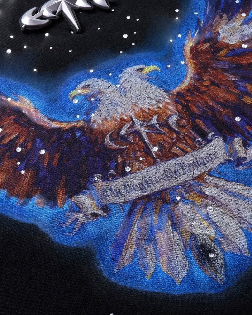 【The Boy Has No Patience】DOUBLE-HEADED EAGLE RHINESTONE VEST
