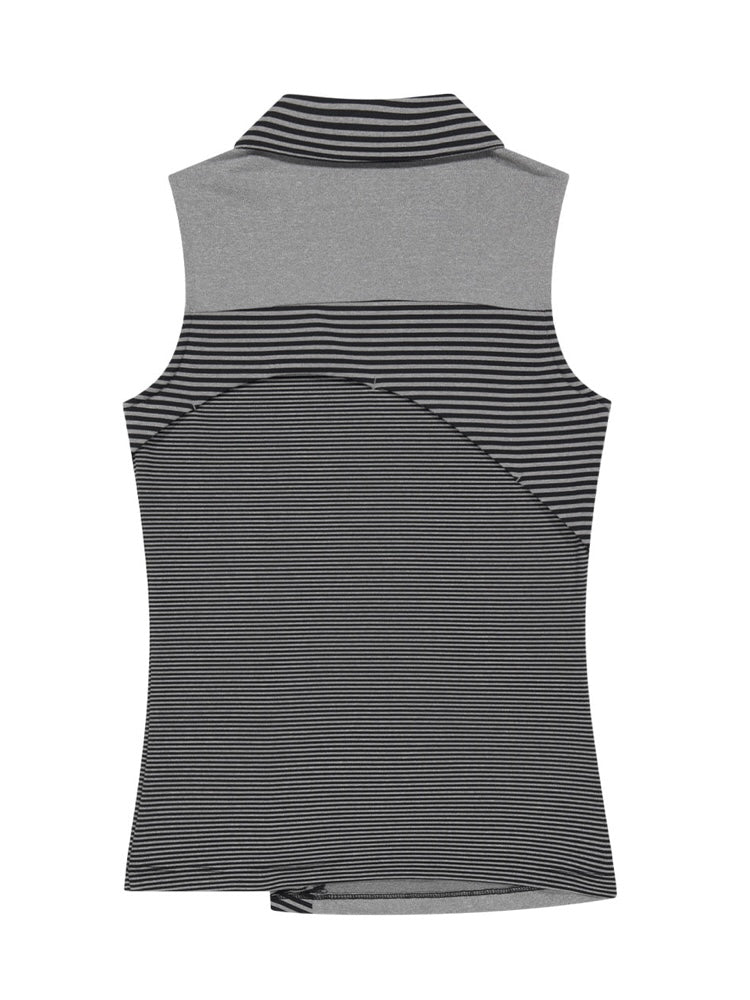 【OJOS】Curved Cut Collar Tank