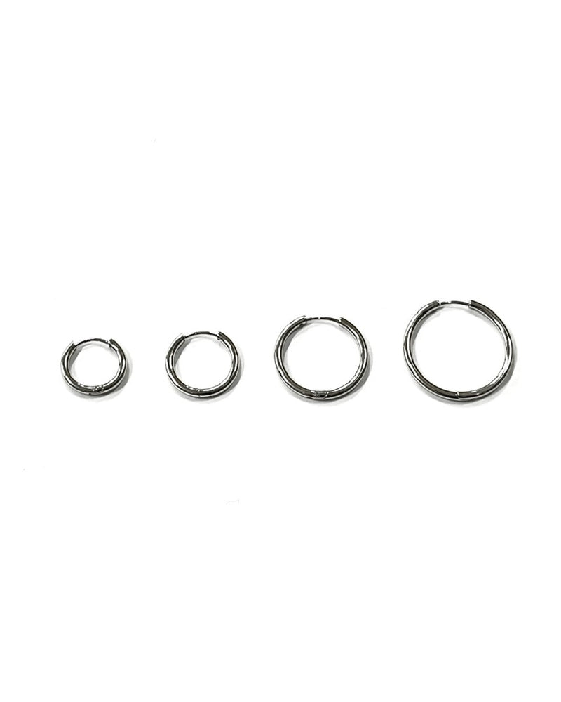 受注制【Never mind the XU】simple pierced earrings / 【ネバーマインドザエックスユー】シンプルリングピアス