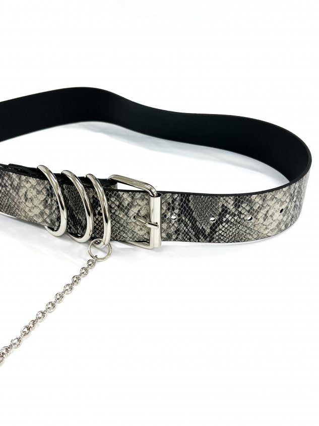 受注制【Never mind the XU】D ring chain belt (2color)