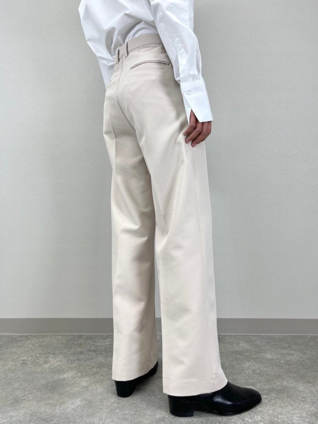 受注制【Chikashitsu +】simple slacks (3color) / 【チカシツプラス】シンプルスラックス