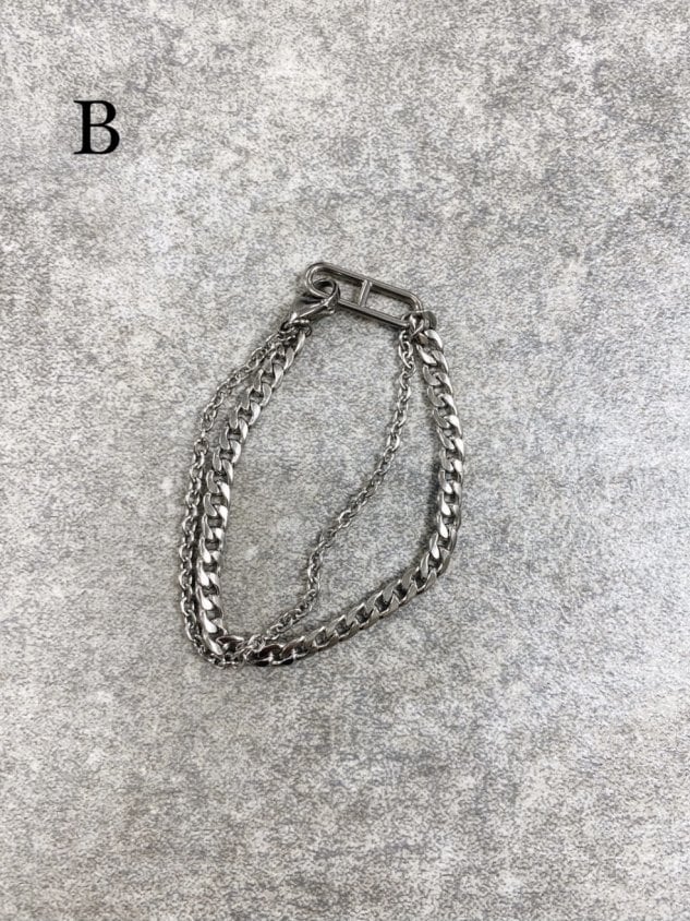 受注制【Chikashitsu +】layered silver bracelet