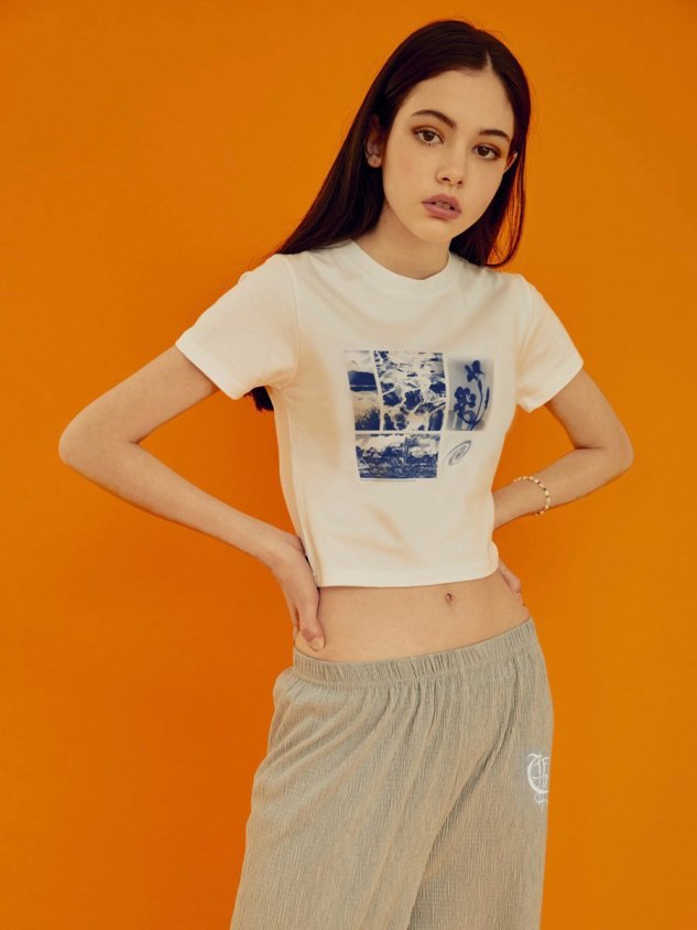 【FANCY CLUB】PETRICHOR CROP TEE