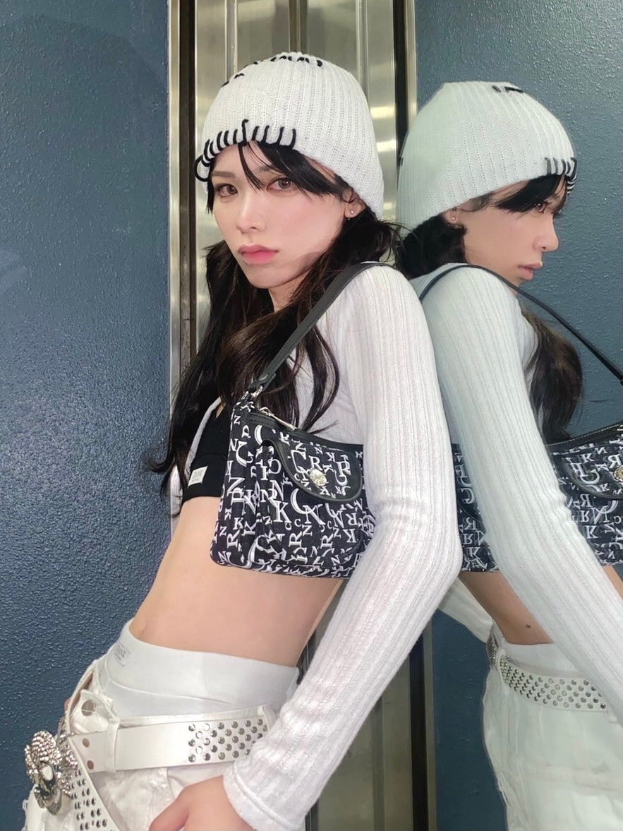 受注制【Never mind the XU】stitch beanie (3color)