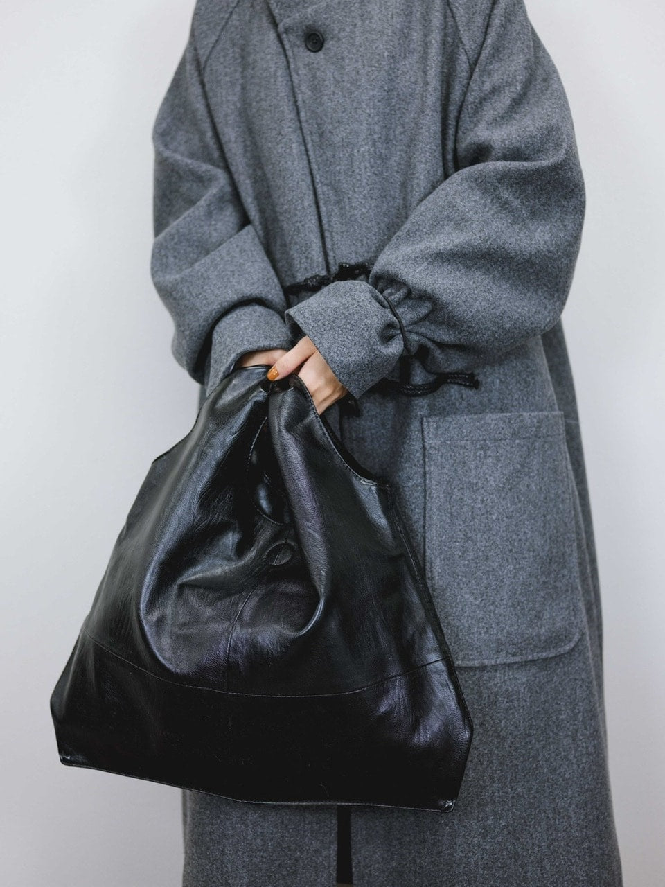 受注制【Chikashitsu +】2way leather bag