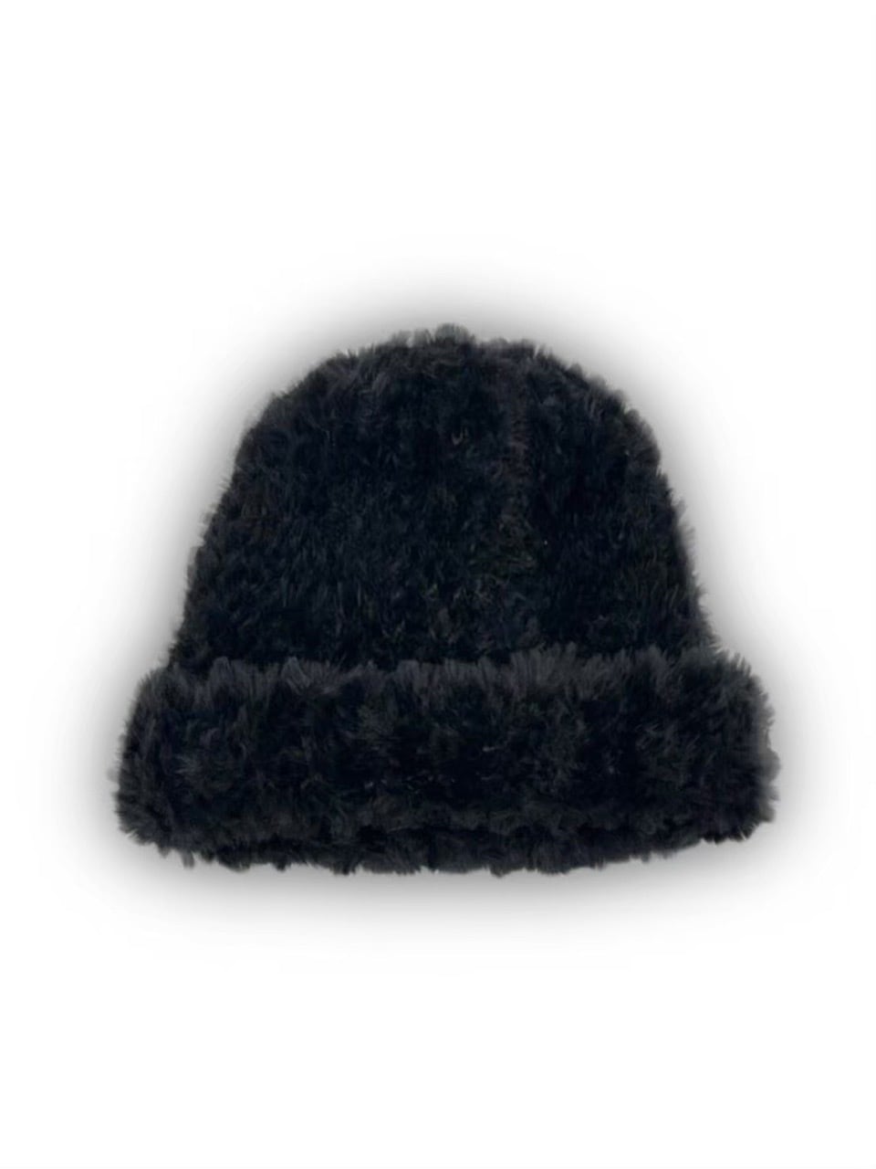 受注制【Never mind the XU】fur beanie (2color)