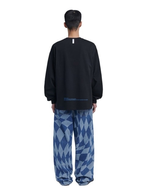【NOMANUAL】SQR GRAPHIC LONG SLEEVE TEE