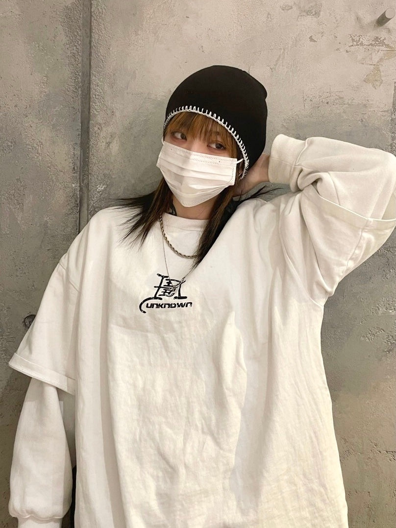 受注制【Never mind the XU】stitch beanie 2 (2color)