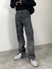 受注制【Chikashitsu +】design denim pants