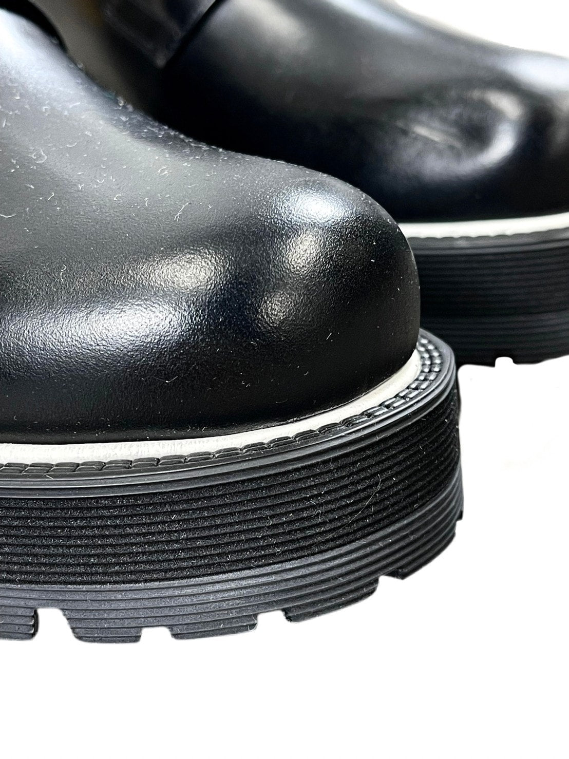 受注制【Chikashitsu +】sole line design leather shoes