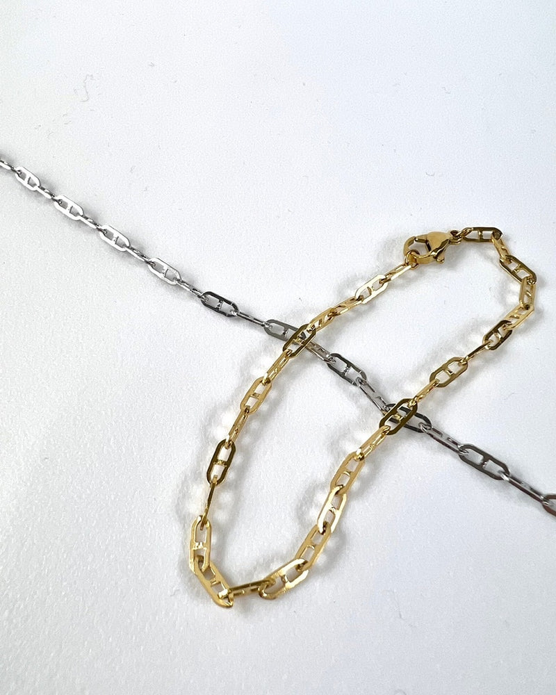 受注制【Chikashitsu +】line chain bracelet (2color)