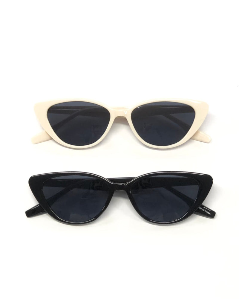 受注制【Never mind the XU】cat eye sunglasses (2color) / 【チカシツプラス】キャットアイサングラス