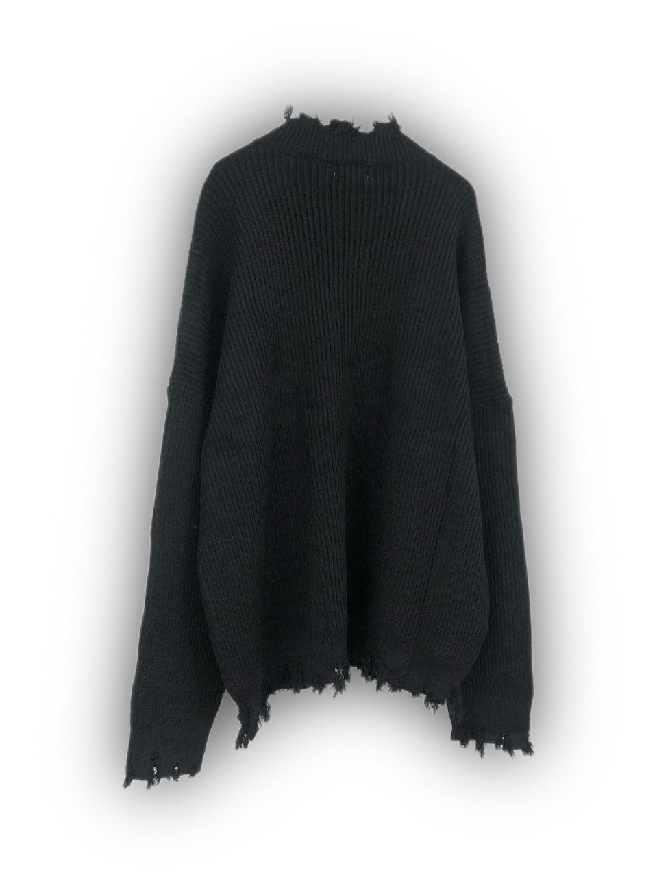 【Never mind the XU】damage knit cardigan (2color)