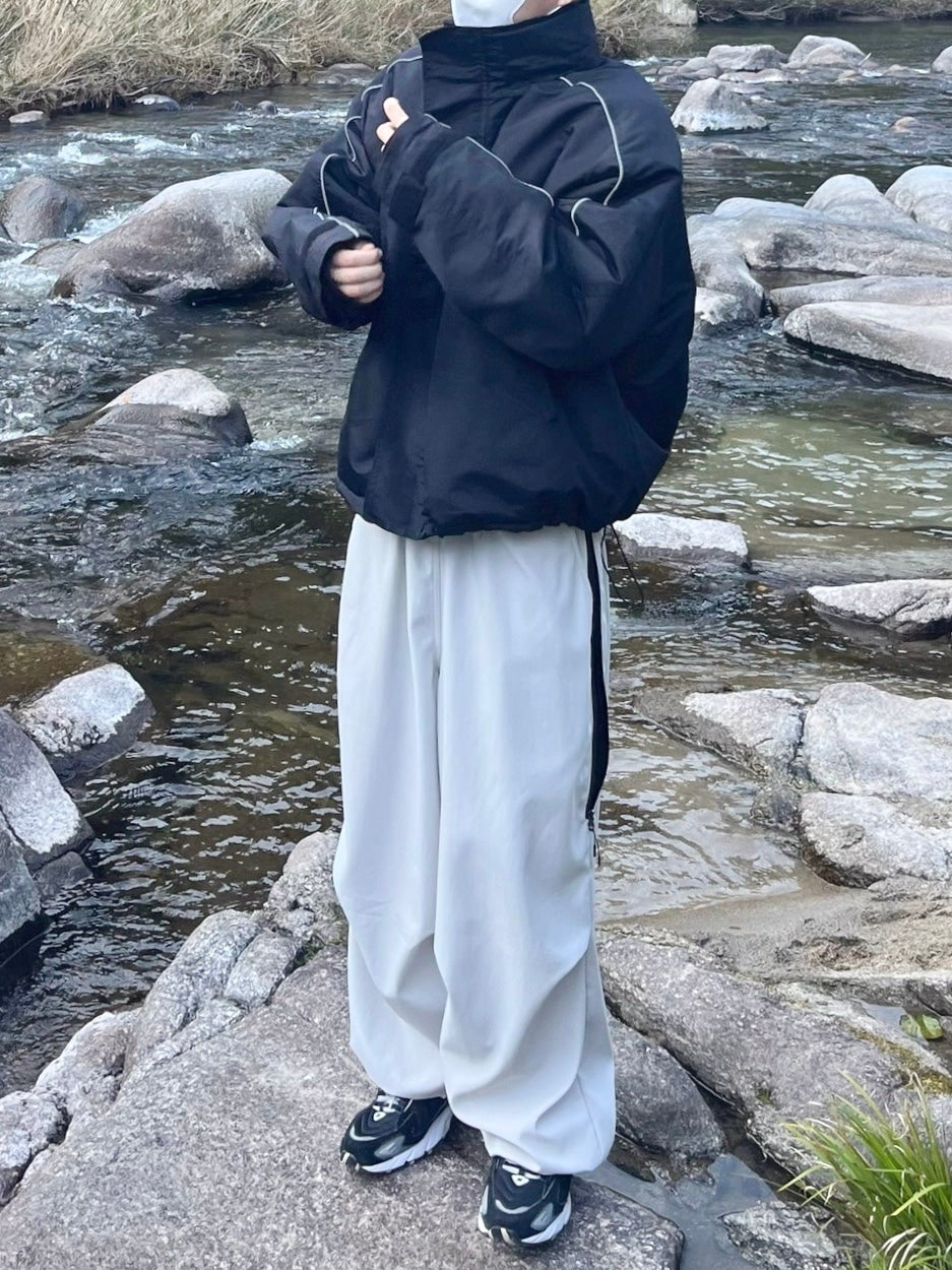 受注制【youll】bi-color wide jogger pants (2color)