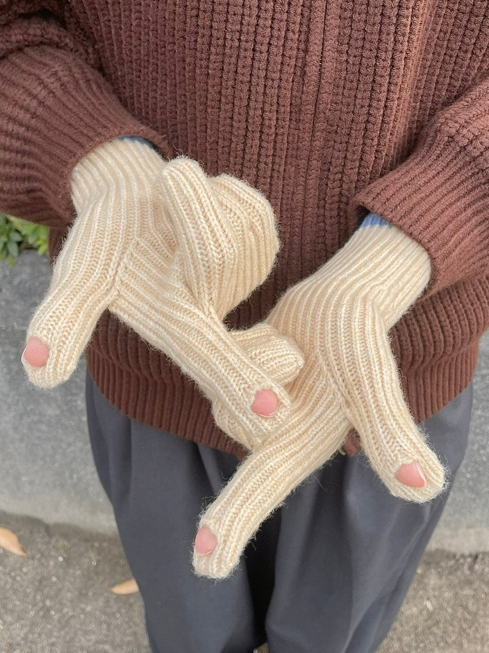 受注制【Chikashitsu +】bi-color hand warmer (5color)