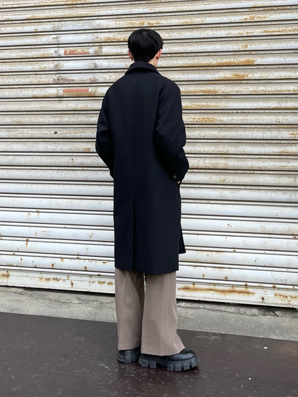 受注制【Chikashitsu +】high neck coat (3color)
