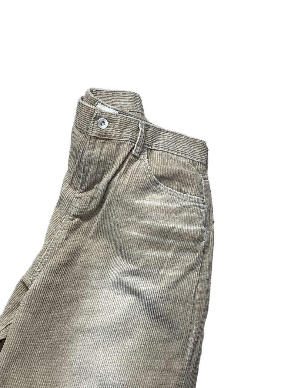 受注制【Chikashitsu +】vintage wash wide corduroy pants (2color)