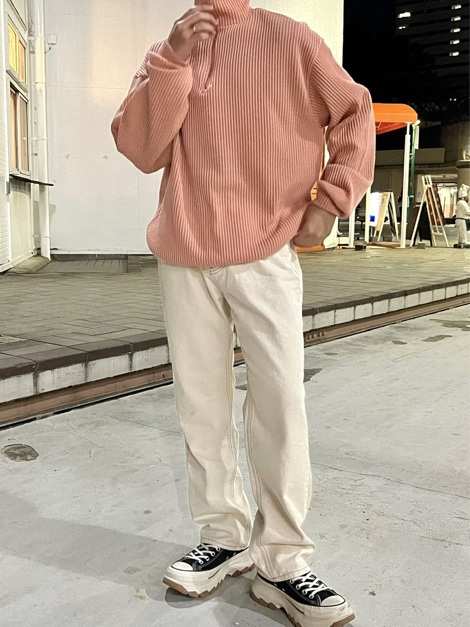 受注制【RENOL】stitch denim pants