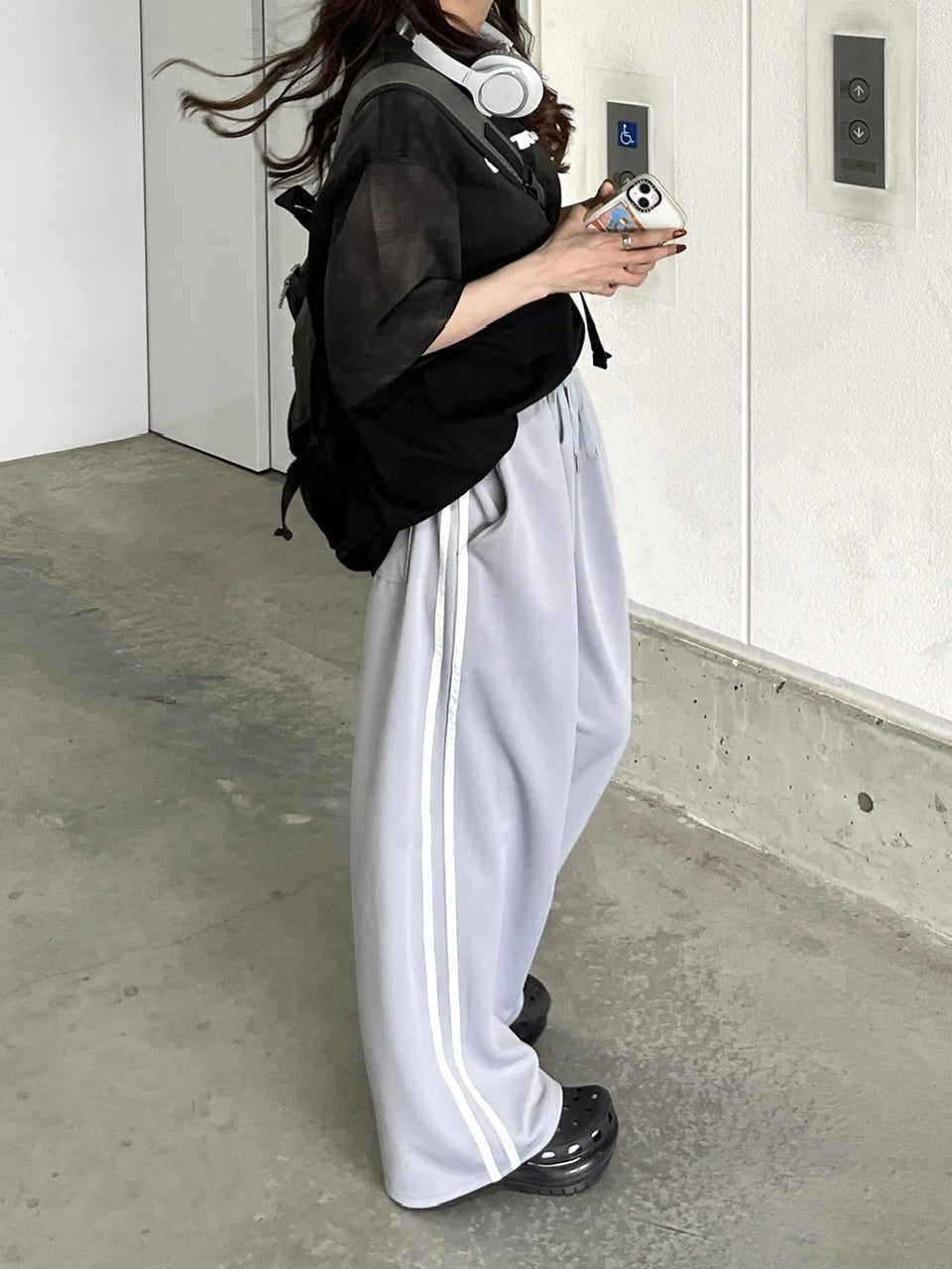 受注制【youll】track wide pants (2color)