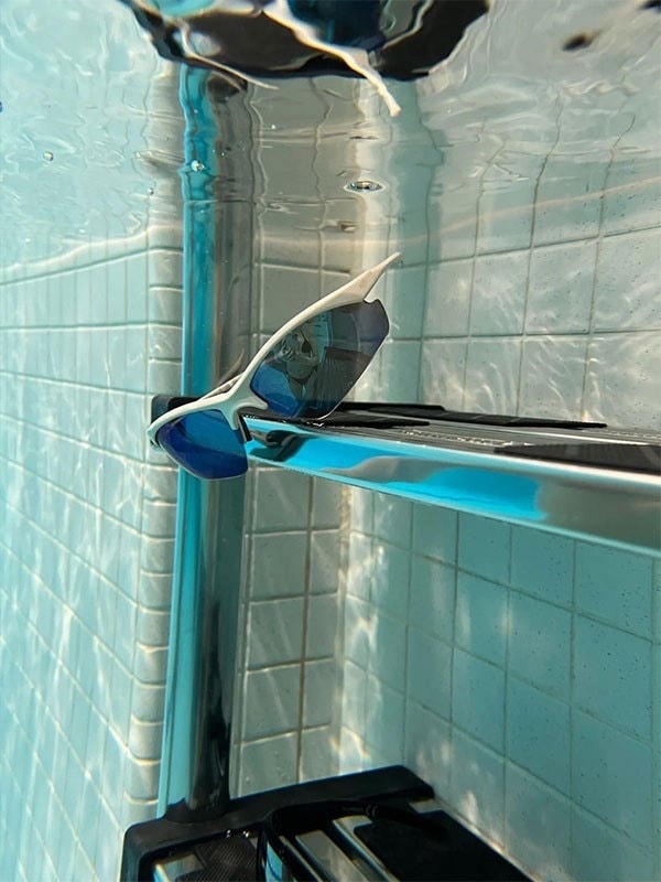 【Basic Pleasure Mode】RIMLESS VISOR WRAP SUNGLASSES WITH MIRROR LENS