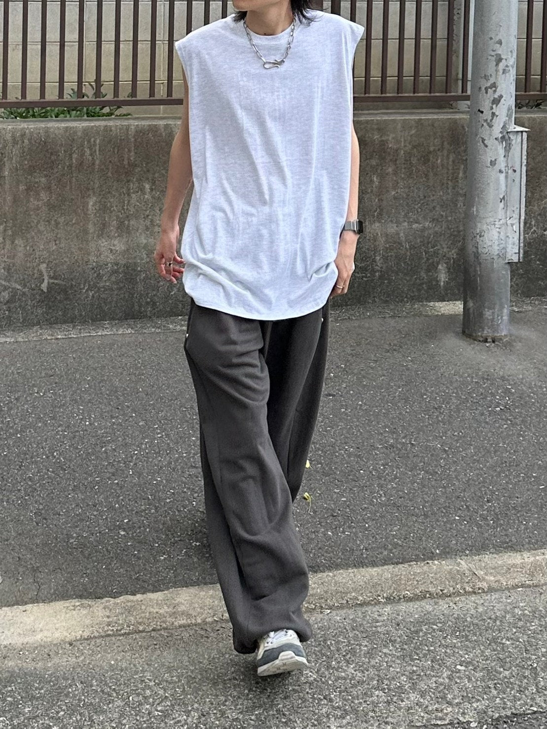 受注制【Chikashitsu +】basic cotton sleeveless (5color)