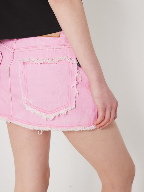 【CRANK】DENIM MINI SKIRT PANTS / 【クランク】デニムミニスカートパンツ