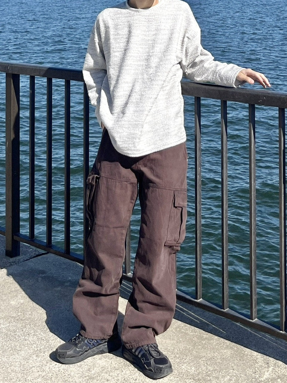 【youll】snow denim cargo pants (2color)