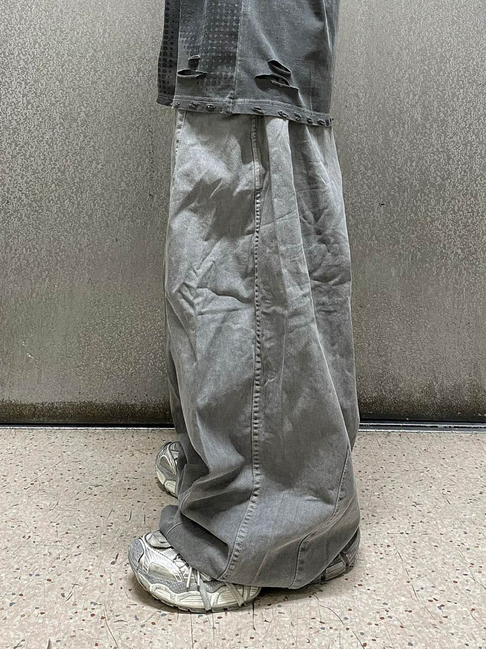 受注制【Never mind the XU】washing darts pants (4color)