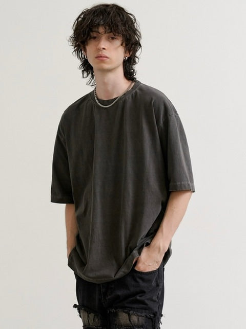 【RE:ON STUDIO】REON BACK LOGO PIGMENT T-SHIRT