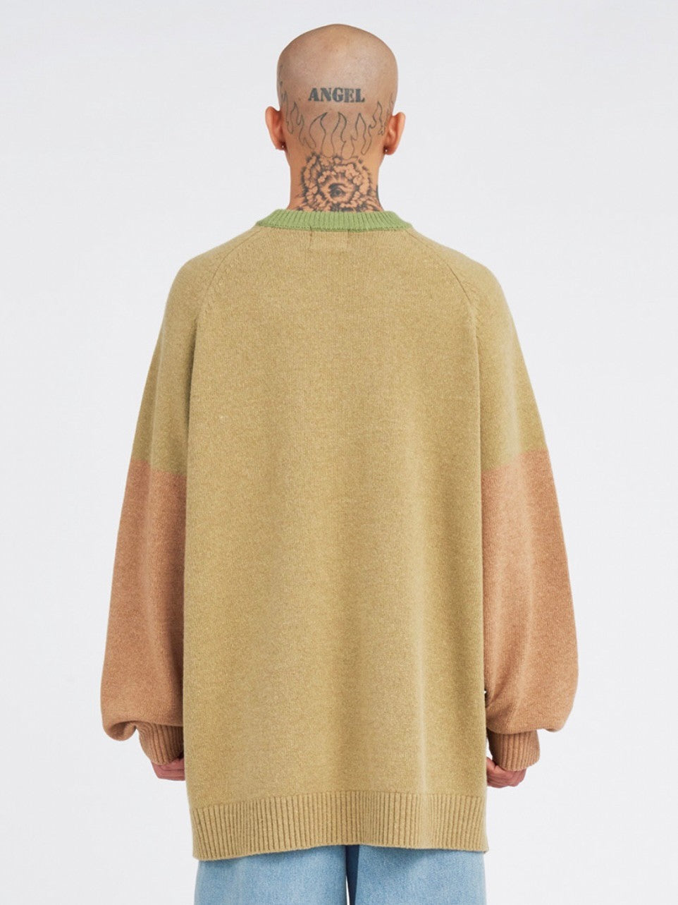 【AJOBYAJO】Tri Color Mixed Sweater