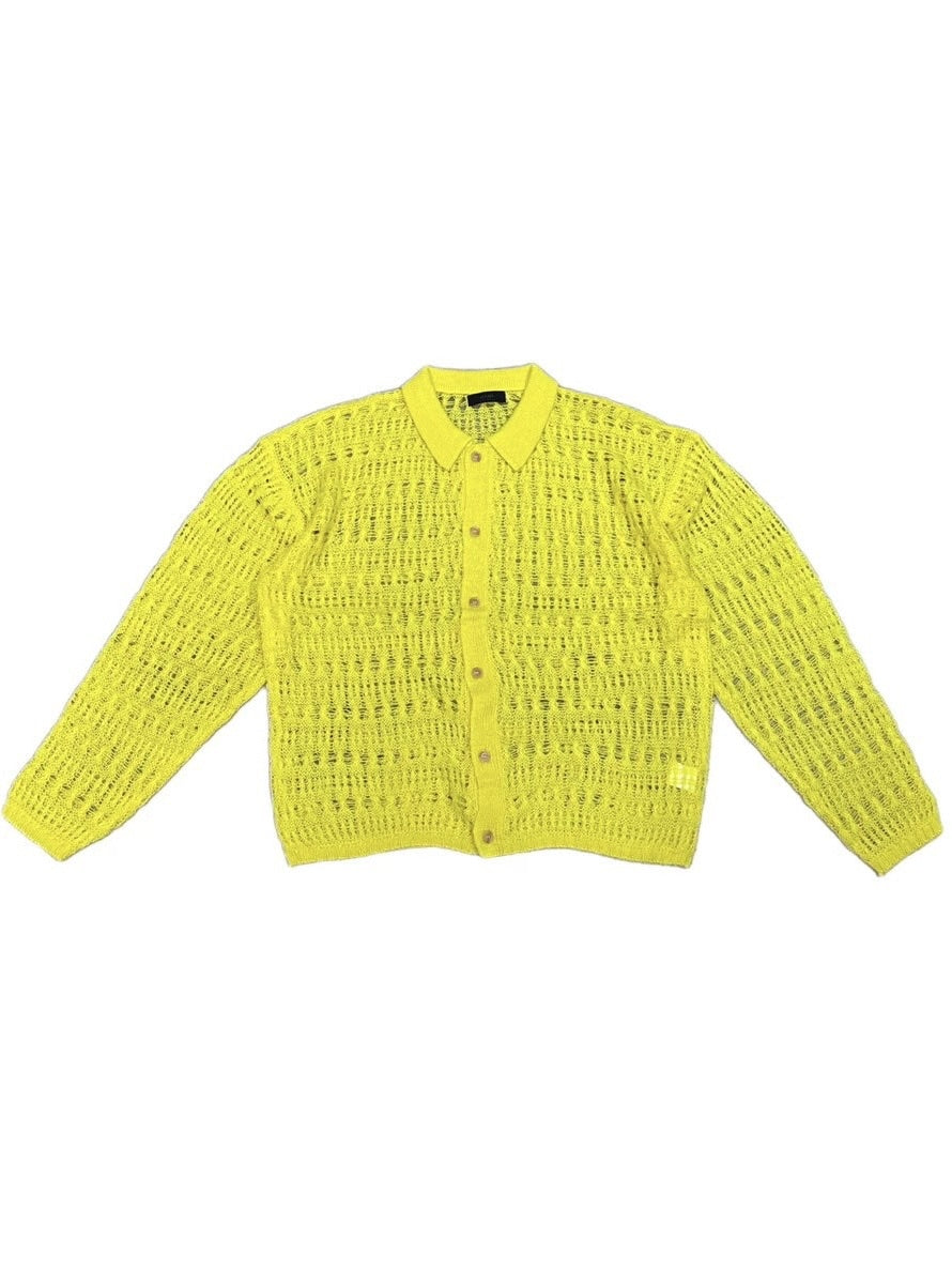 受注制【Chikashitsu +】pastry collar knit cardigan (5color)