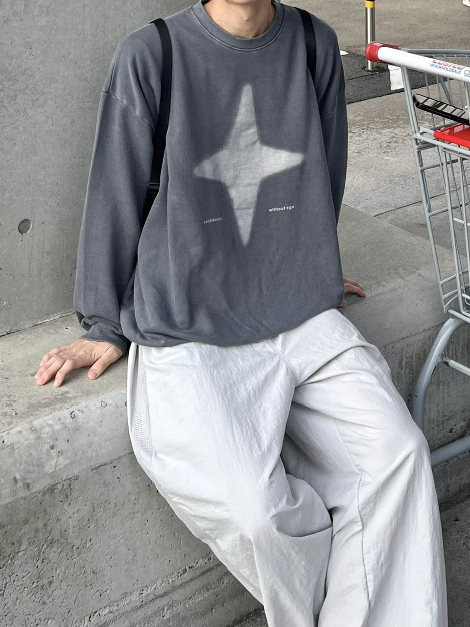 【youll】sparkle pigment sweat shirt (3color)