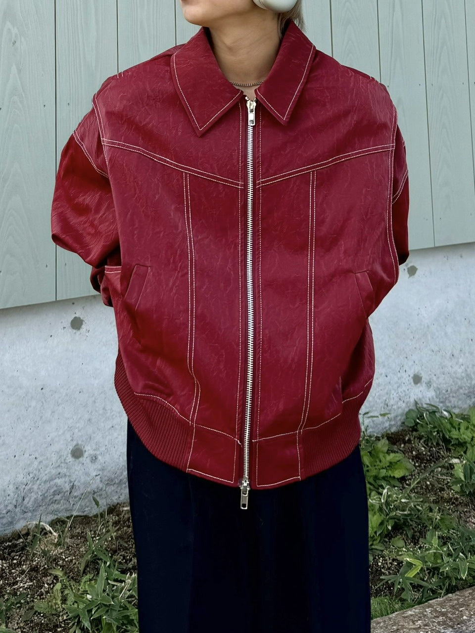 受注制【RENOL】viper leather jacket (3color)