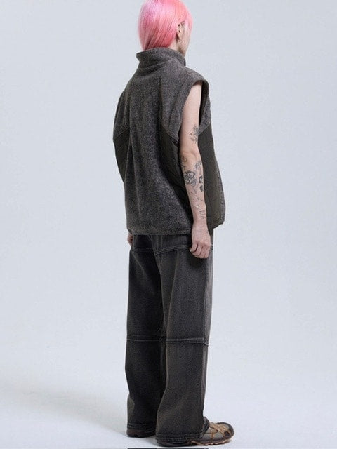 THECOLDESTMOMENT】TCM block denim pants – PRESSING WEB SHOP