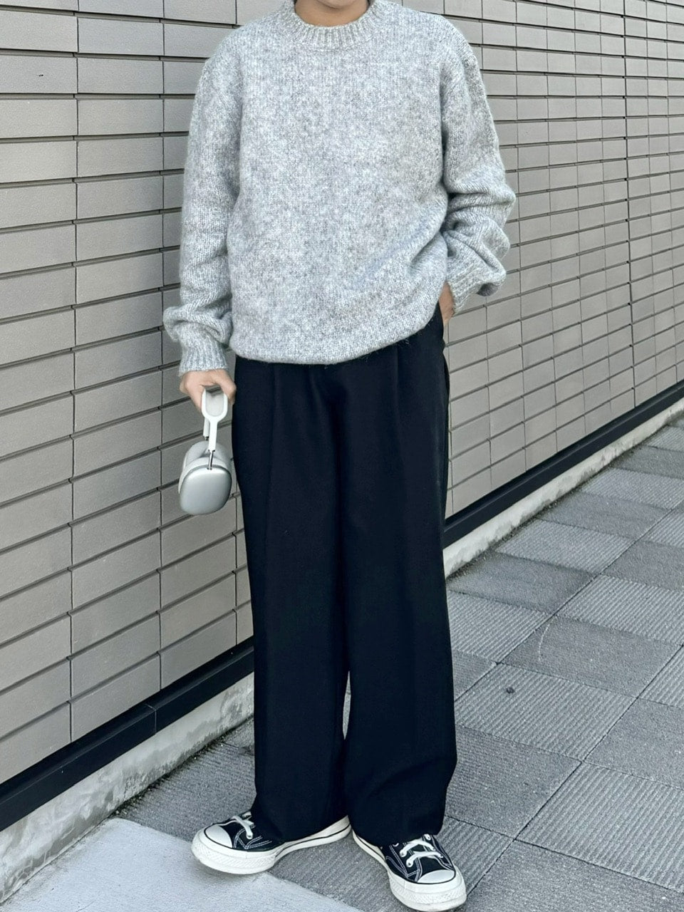 受注制【RENOL】wool mix round knit (4color)